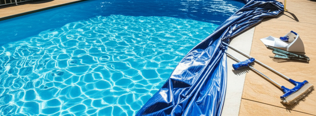 &ndash; Generate a high-quality, relevant image prompt for: Pool Opening: Your Ultimate Guide for Easy Sum