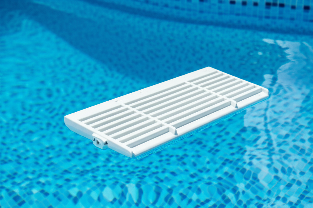 &ndash; Generate a high-quality, relevant image prompt for: Skimmer Weir: Essential for Perfect Pool Clean