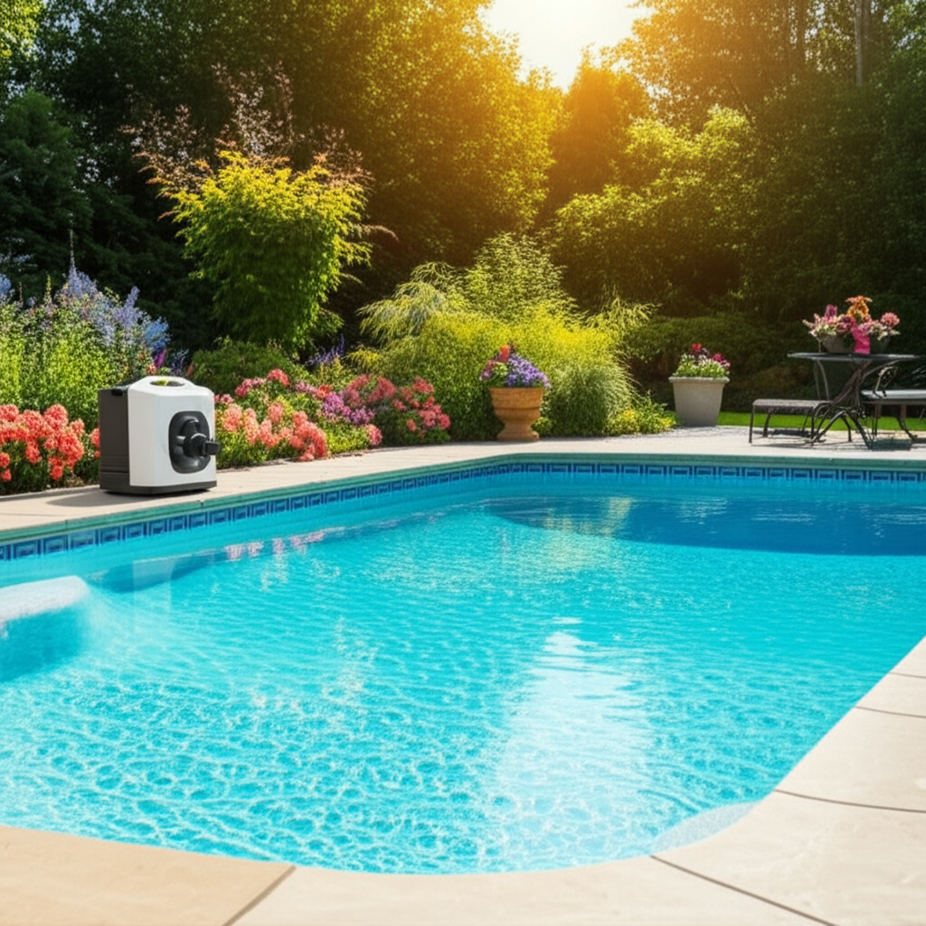 &ndash; Generate a high-quality, relevant image prompt for: Ozone Generator: Ultimate Effortless Pool Syst