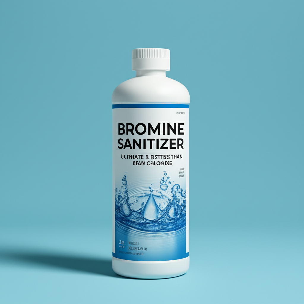 &ndash; Generate a high-quality, relevant image prompt for: Bromine Sanitizer: Ultimate & Better Than Chlo