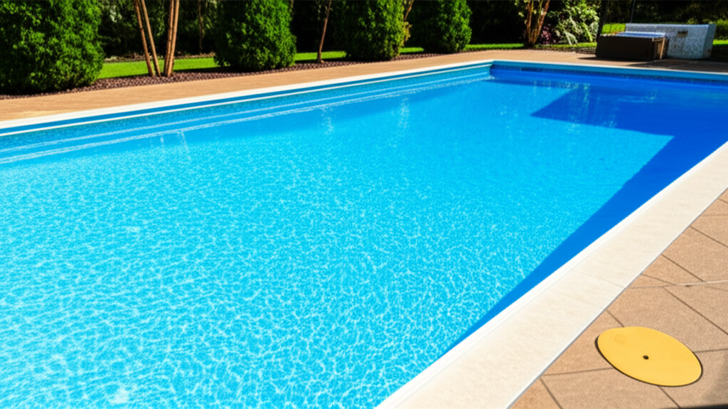 &ndash; Generate a high-quality, relevant image prompt for: Vinyl Liner Pool: Stunning Benefits, Minor Dra
