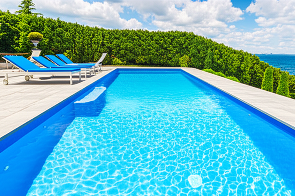 &ndash; Generate a high-quality, relevant image prompt for: Pool Renovation: Stunning & Effortless Upgrade