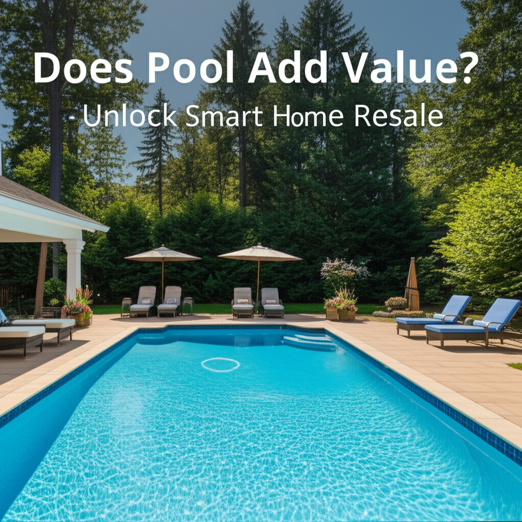 &ndash; Generate a high-quality, relevant image prompt for: Does a Pool Add Value? Unlock Smart Home Resal