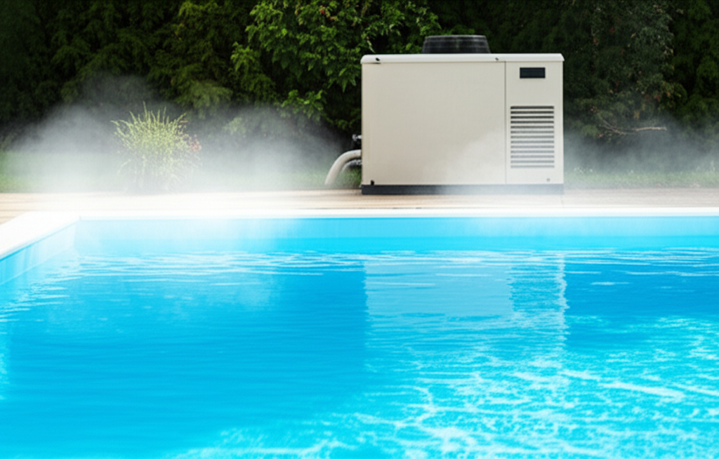 &ndash; Generate a high-quality, relevant image prompt for: Pool Heaters: Ultimate, Affordable Warmth
&ndash; d