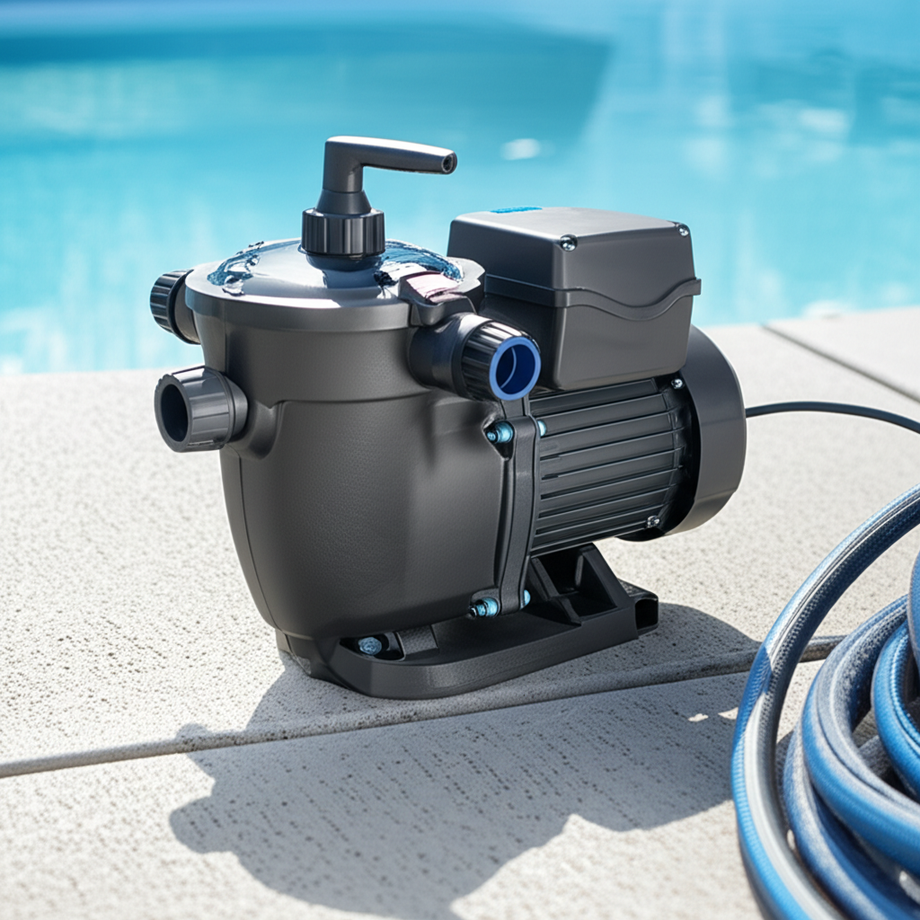&ndash; Generate a high-quality, relevant image prompt for: New Pool Pump: Effortless Upgrade, Best Perfor